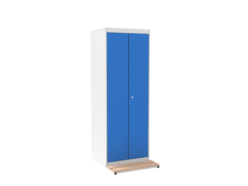 Wardrobe for wall, with bench 2x300mm